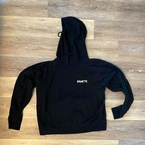 BRUNETTE crop hoodie